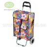 fabric recycle leisure foldable polyester supermarket luggage travel pinic hand shopping trolley bag cart case