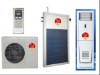 floor standing type hybrid solar air conditioner with flat plate solar collector