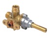 gas brass double valve without safety device for oven