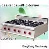 gas burner JSGH-997-1 gas range with 6-burner ,kitchen equipment