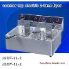 gas chips fryer 2011 new counter top electric 2-tank fryer(2-basket)