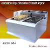 gas fryer New style counter top electric 2 tank fryer(2 basket)