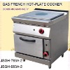 gas oven, DFGH-783A-2 gas french hot plate cooker with oven