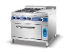 gas range with gas griddle