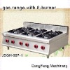 gas valve JSGH-997-1 gas range with 6-burner ,kitchen equipment