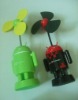 green and red USB mini robot fan