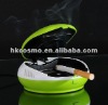 green mini USB air purifier with cigarette jar