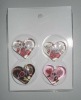 heart glass magnet buttton /glass buttons with magnet