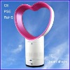 heart shape no blade fan for valentine's day
