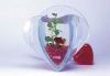 heartt-shape acrylic flower vase