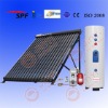 heat pipe solar heating system with split tank
