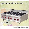 high pressure gas burner JSGH-997-1 gas range with 6-burner ,kitchen equipment