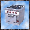 hot sale 4 head burner 1 pan Gas range, kitchen gas range burner