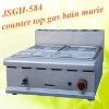 hot sale: counter top gas bain marie with stainless steel body