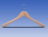 hot sell cheap wooden clothes hanger stand L028 with anti-skidding bar