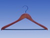 hot sell cheap wooden clothes hanger stand with anti-skidding bar