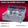 industrial electric fryer DF-6L-2 counter top electric 2-tank fryer(2-basket)
