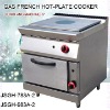 industrial gas cooker, DFGH-783A-2 gas french hot plate cooker with oven
