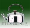large stainless steel single bottom watter kettle