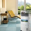 low power energy saving portable indoor room evaporative air cooler