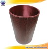 luxury recycled paper or fiber board  leather garbage can