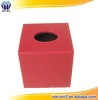 luxury red leather box for tissues