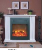 luxury  wooden  fireplace