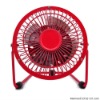 min fan 360 rotating table fan Metal mini fan red one