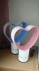 new design heart-shaped bladeless fan with remote control