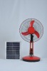 new model solar dc power table fan with led lamps DC-12V16A