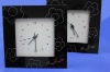 noble glass square clock