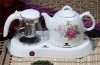 overheat protection auto/manual ceramic electric tea maker set with glass tea pot