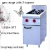 pellet burner JSGH-977 gas range with 2 burner ,kitchen equipment