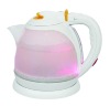 plastic cordless electric kettle with light
