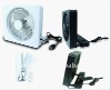 plastic motor desk fan with battery operated