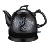 porcelain kettle Black Peony