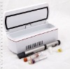 portable drug cooler for diabetic insulin, battery operated