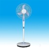 portable emergency 12V 16 inch DC stand fan with timer