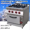 portable gas oven gas range with 4-burner and oven