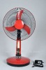 portable rechargeable electric table fan with light CE-12V16A