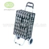 recycle leisure foldable polyester supermarket newest luggage travel pinic hand shopping trolley bag cart case with wheels