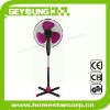 red 16-inch Stand Fan with 66 x 14mm Motor and PP Blades 500*500mm cross base