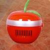 red apple shaped Mini USB air purifier with anion