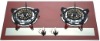 red coated glass gas stove