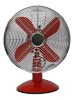 red color table fan