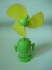robot green and red USB mini robot fan