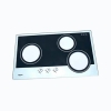 sell mirror effect gas stove glass with RoHS black ink printing