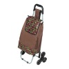 six wheels folding luggage shopping trolley bag with seats cart with climbing stair wheels