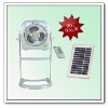 solar 12" Stand Box Rechargeable solar Fan W/ Light & Remote