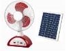 solar batter table fan